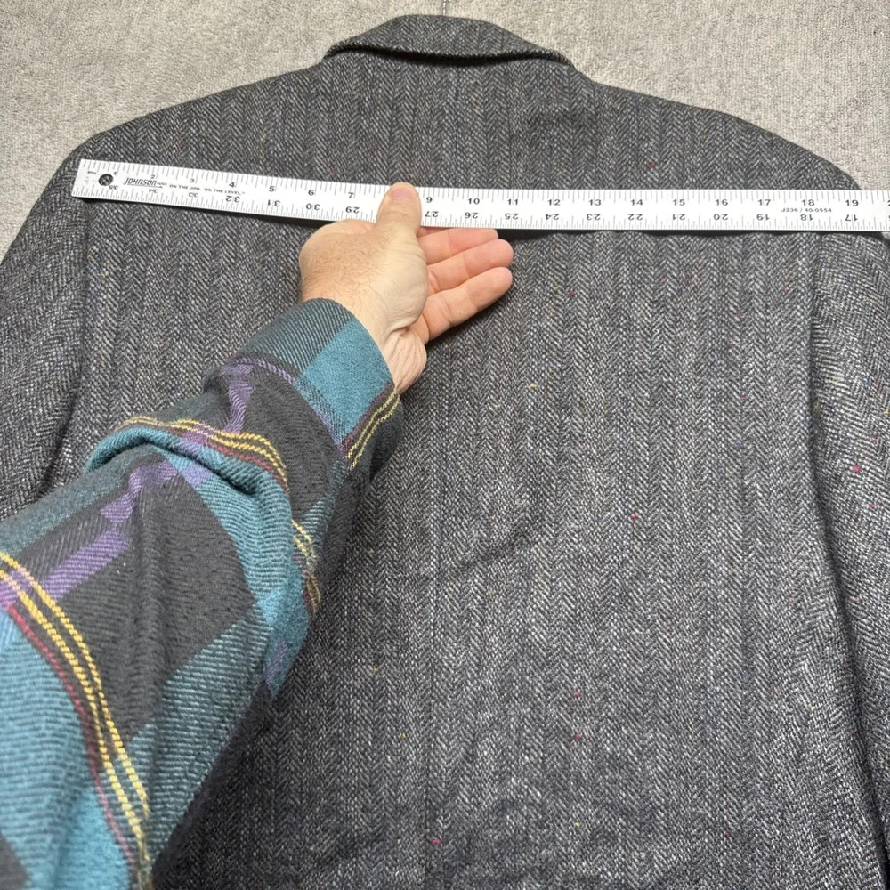 Bert Pulitzer Lambswool‎ Tweed Blazer Gray Classic Sport Coat Men's 42R